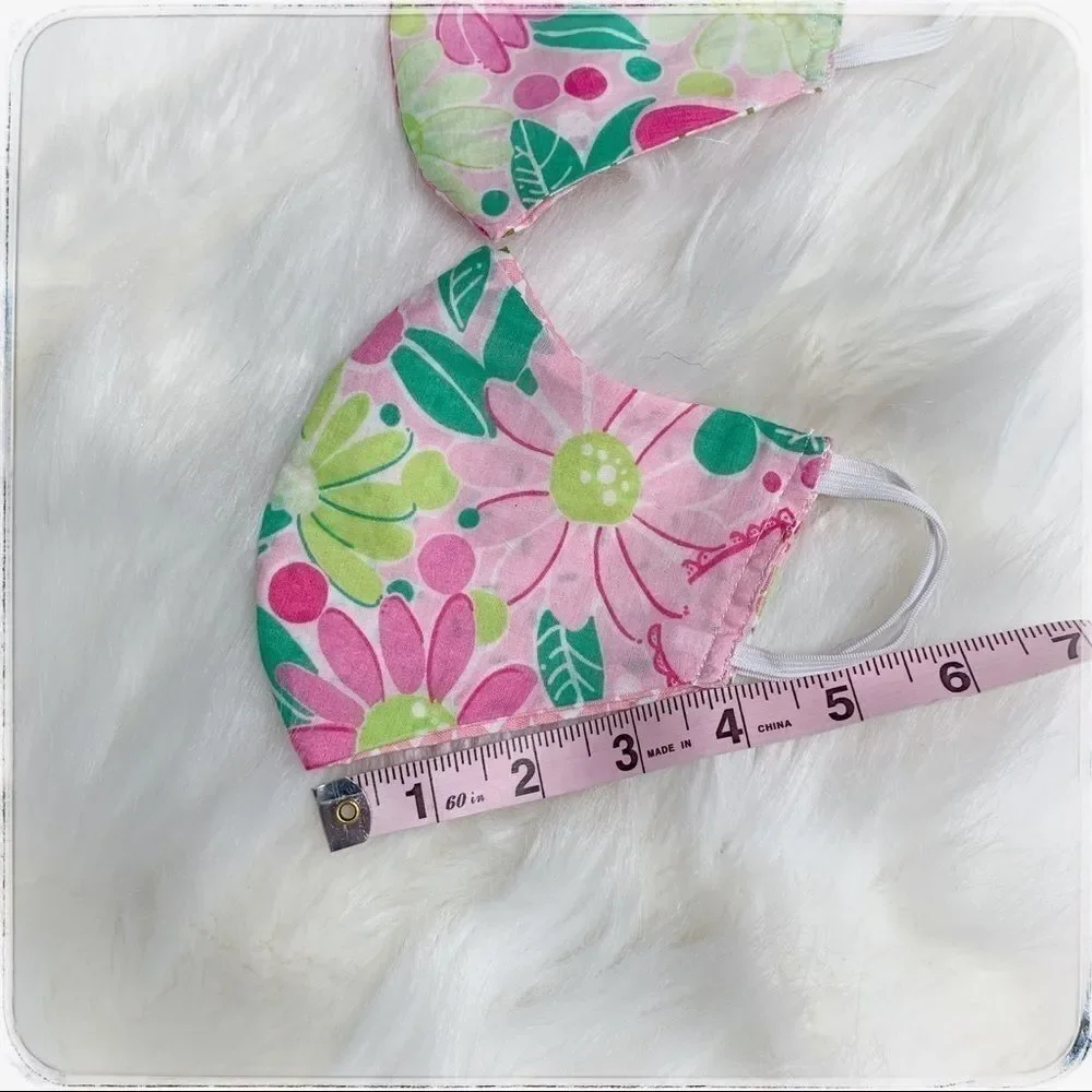 Handmade Lilly Pulitzer kids mask